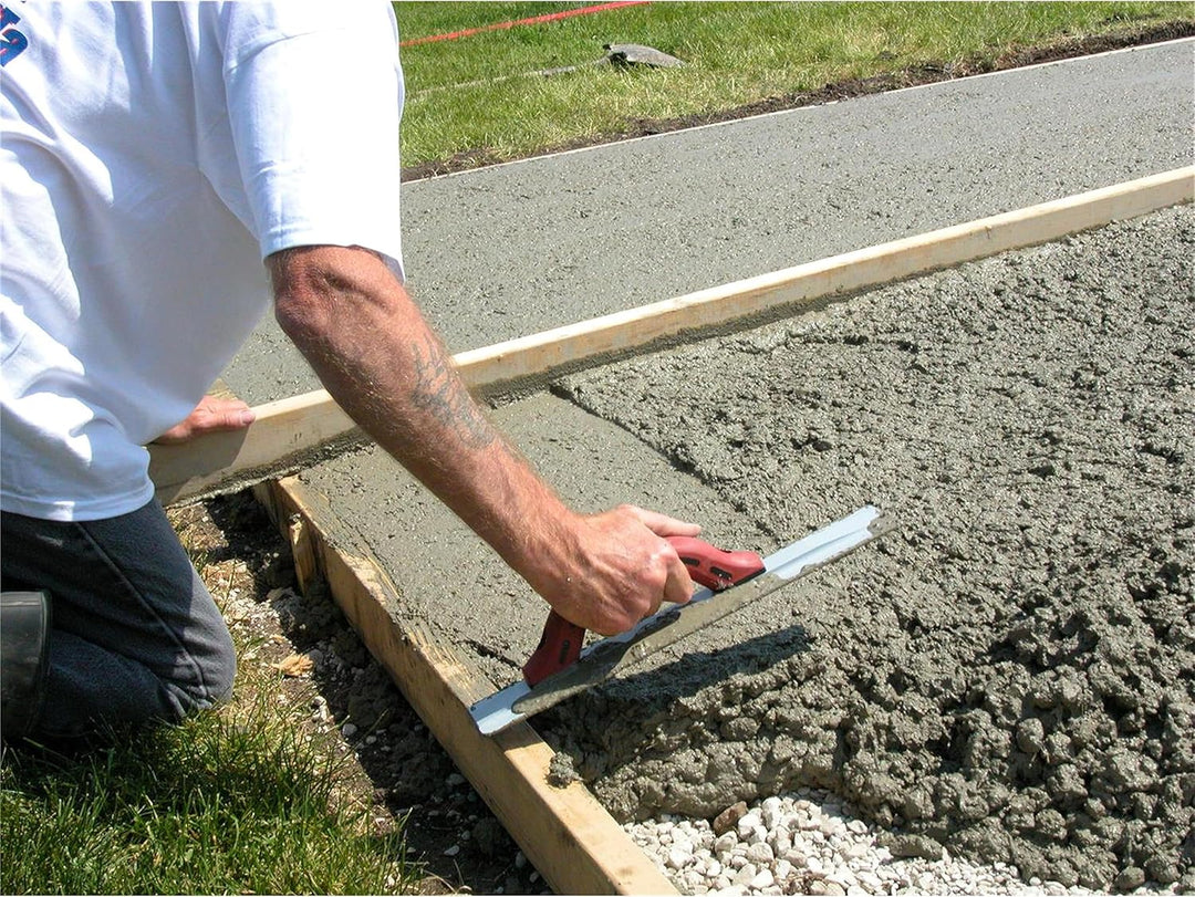 Marshalltown Handglätter mit Durasoft Griff, aus Magnesium, für Boden und Beton, Grösse des Glätters