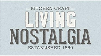 Kitchen Craft Living Nostalgia Collection Wanduhr, für Innnenräume, 25,5 cm, Vintage-Look, Grau Jahr