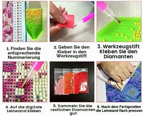 Deike Mild 5D DIY Diamond Malerei Diamant Painting Kristall Strass Wohnzimmer Schlafzimmer Wanddekor