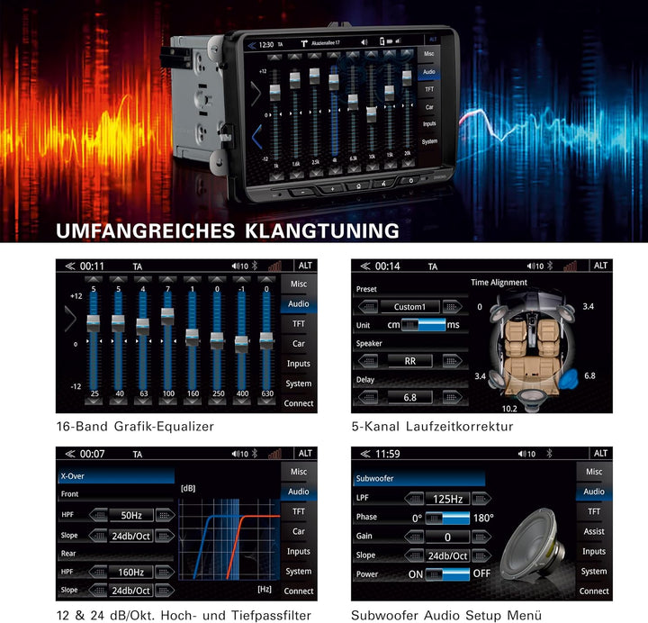 ZENEC Z-E2065 – Media Receiver/Autoradio kompatibel mit VW, Seat, Skoda, 9“ / 22,9 cm Touchscreen, M