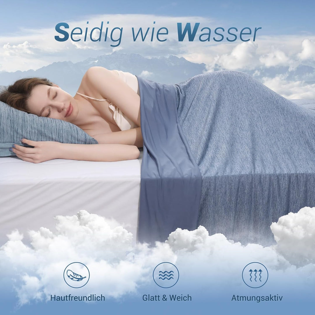 Elegear Kühldecke 200 x 220cm, Japanische Arc-Chill 3.0 Q-Max>0,5 Kühlfasern Selbstkühlende Sommerde