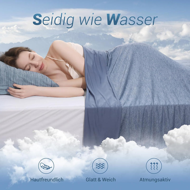Elegear Kühldecke 200 x 220cm, Japanische Arc-Chill 3.0 Q-Max>0,5 Kühlfasern Selbstkühlende Sommerde
