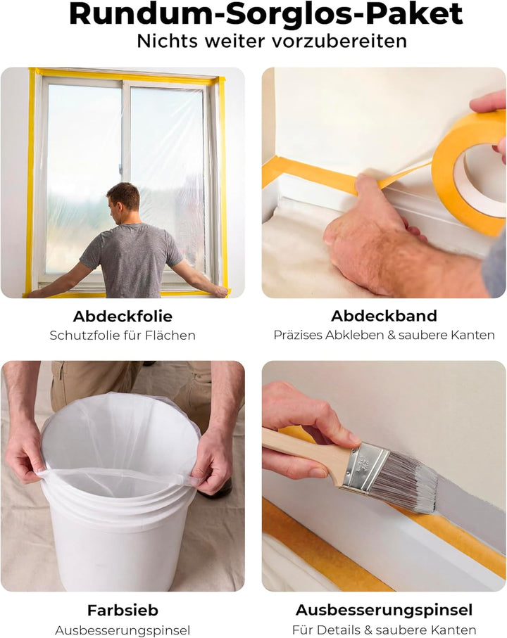 InoKraft NEO Airless Farbsprühgerät, Airless Spritzgerät Komplettset für Anfänger, Farbsprühsystem f
