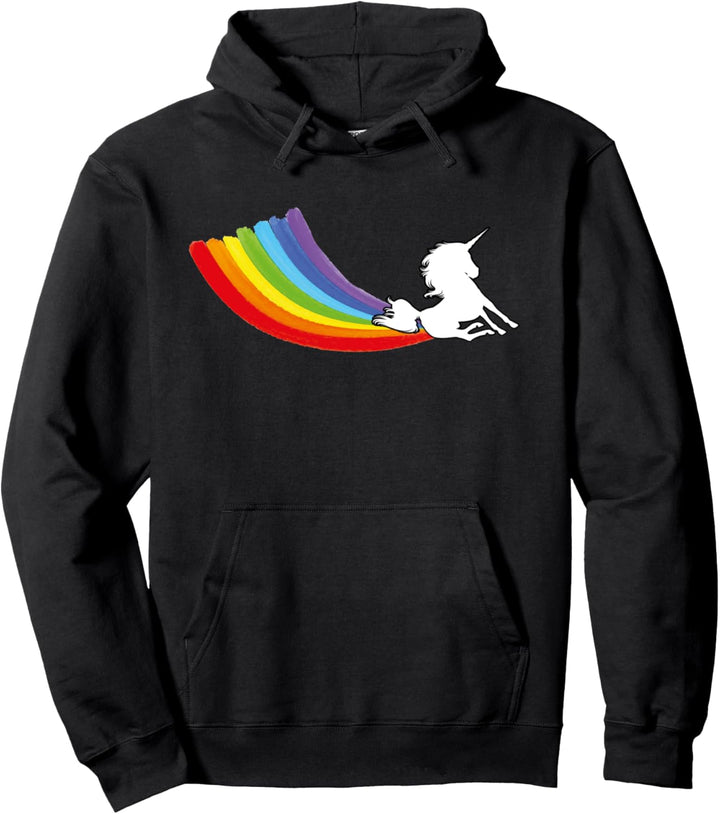 Einhorn Einhörner Lustig Regenbogen Pullover Hoodie