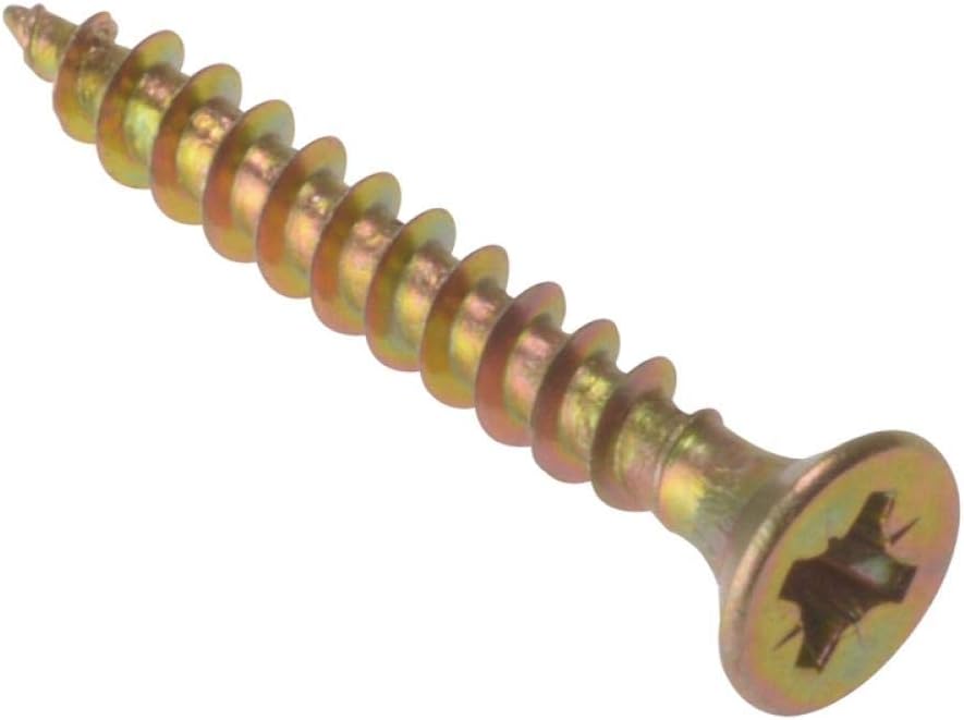 Bargainscrews Mehrzweckschrauben für Karton 100 Stück, MPS4560Y 4,5 x 60 mm, 4,5 x 60 mm