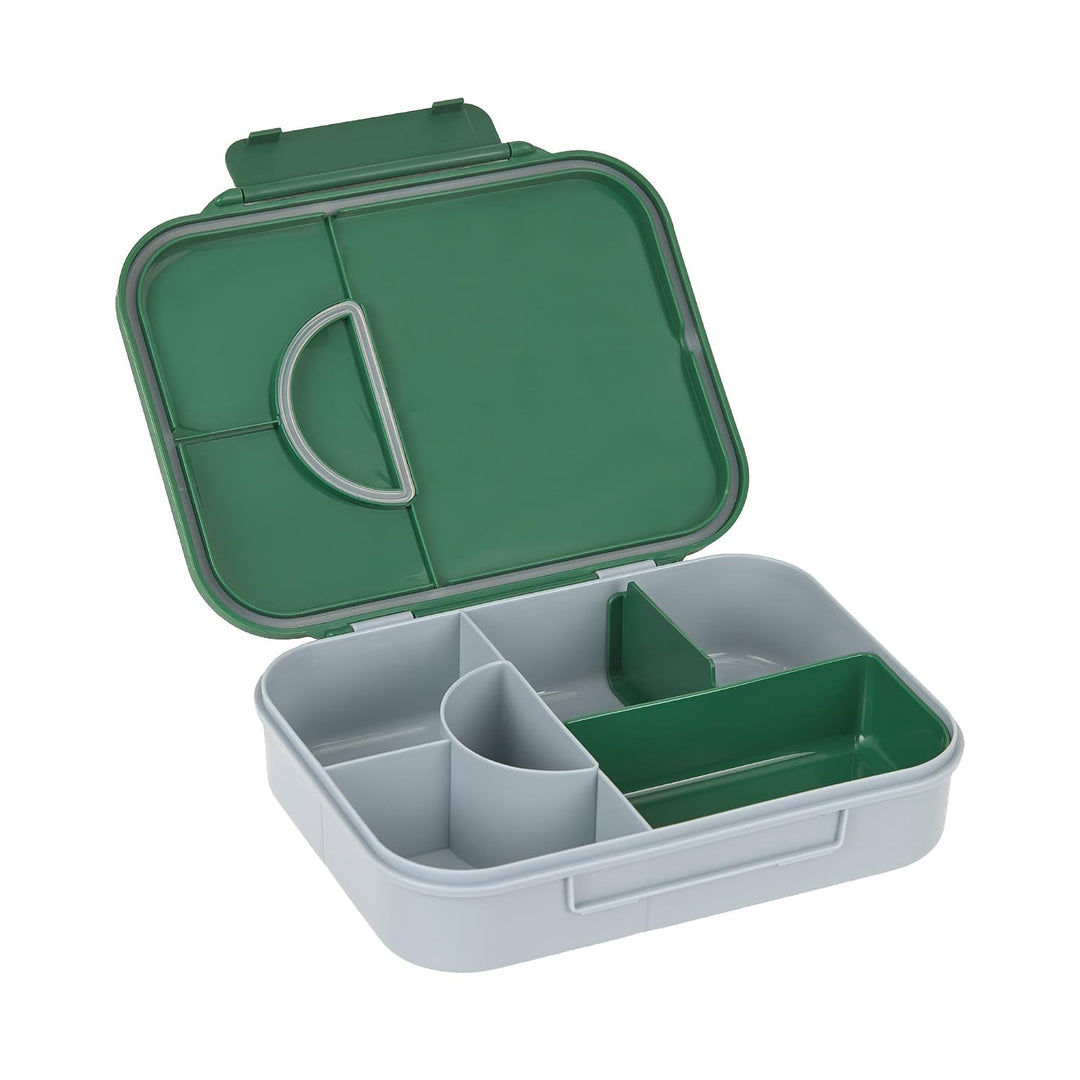 LÄSSIG Kinder Bento Lunchbox Brotdose mit Fächern Happy Fruits Lemon | Für Kindergarten und Schule,