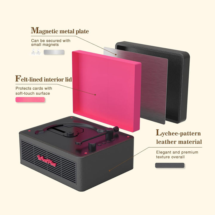 Tragbarer CD-Player mit Bluetooth 5.2, wiederaufladbarem Akku und eingebauten Lautsprechern, Hi-Fi-R