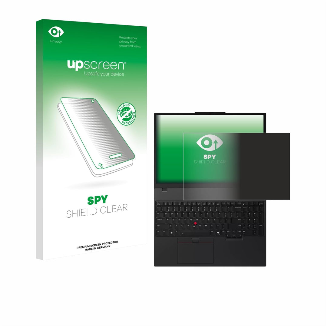 upscreen Anti-Spy Blickschutzfolie für Lenovo ThinkPad T16 Gen 4 Made in Germany, Privacy Screen Dis