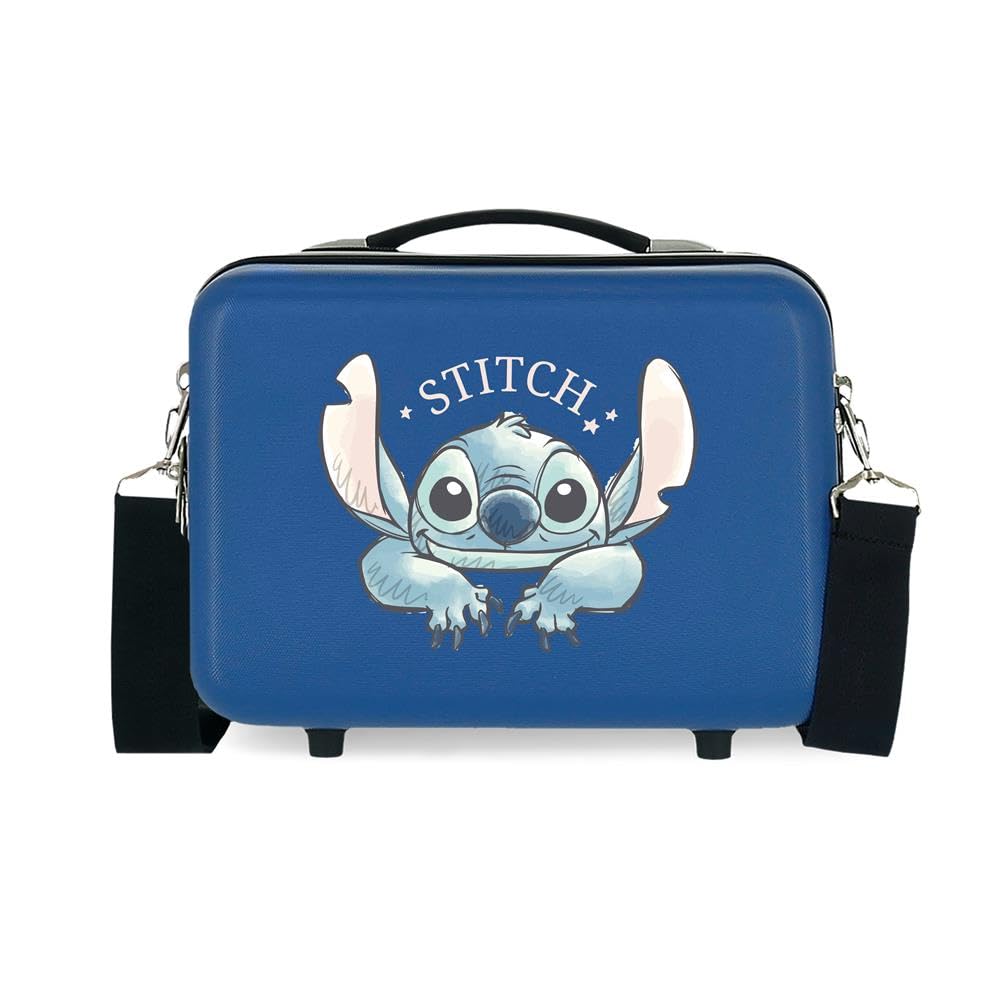 Disney Stitch Kids’ Suitcase, Cabin Suitcase, Medium suitcases and Luggage Set, Hard‑Shell ABS, Side