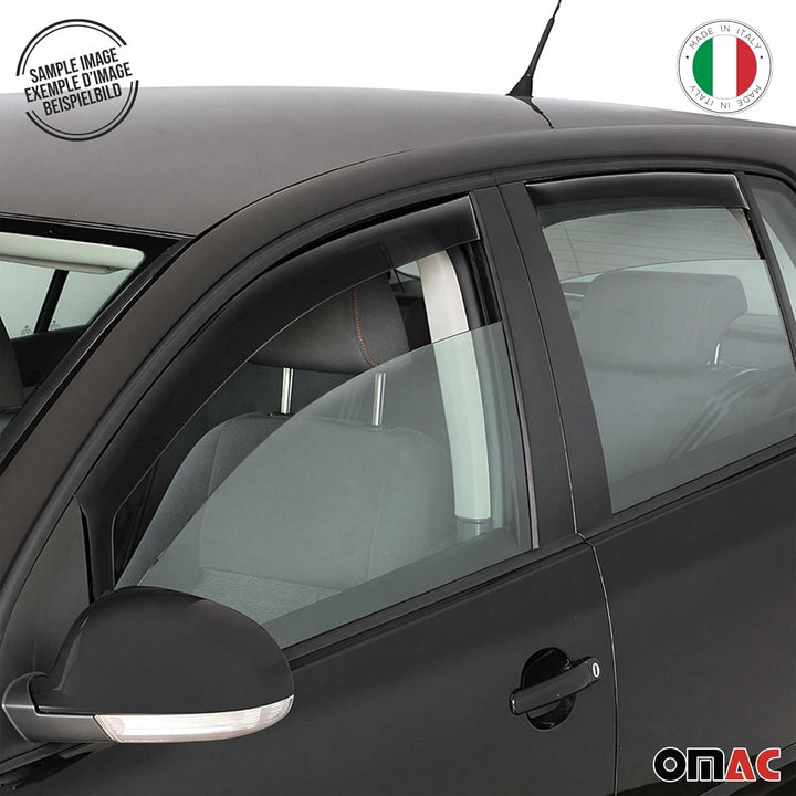 OMAC Windabweiser Regenabweiser Windschutz kompatibel mit Volvo XC60 I 2009-2017 Vorne + Hinten