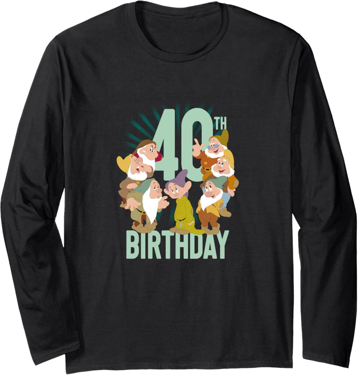 Disney Snow White Dwarfs Group Shot 40th Birthday Langarmshirt