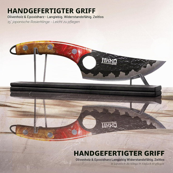 JIKKO Neue Phoenix-Edition - Japanisches Kochmesser, Professionelles Küchenmesser, Klinge aus Edelst