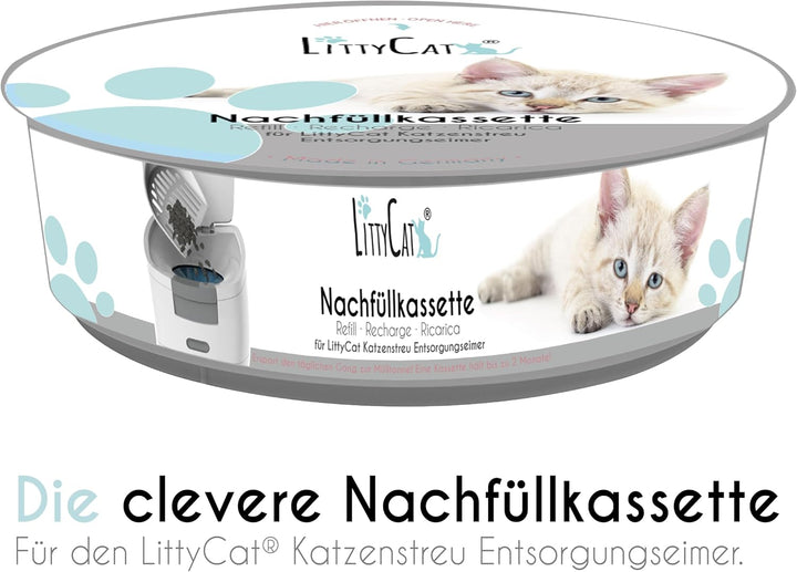 Littycat Nachfüllkassetten für Littycat Katzenstreuentsorgungseimer - 3er Pack