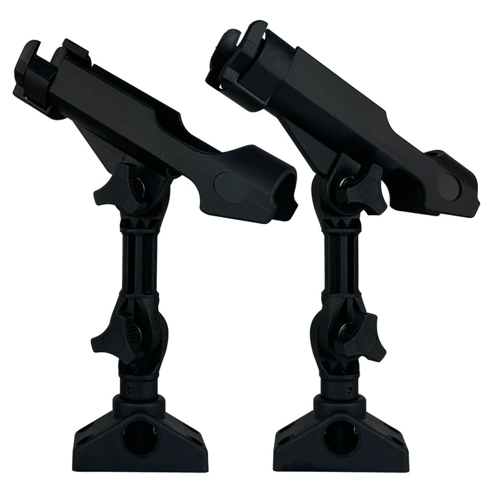 2 Stück Baitcaster/Spinnrutenhalter mit seitlicher Deckhalterung Verlängerungshalter + Halterung, Ve