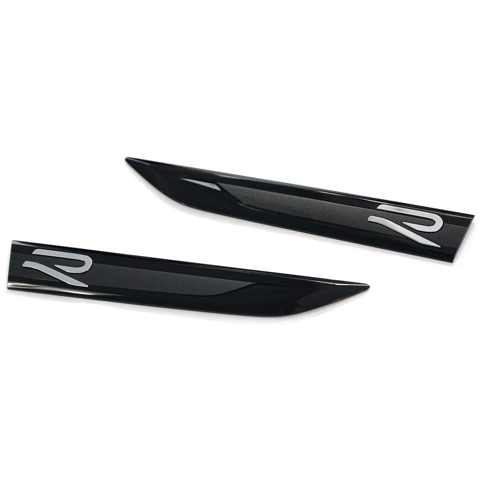 Volkswagen 5H0853688 Plaketten Kotflügel seitlich Emblem Logo schwarz Chrom