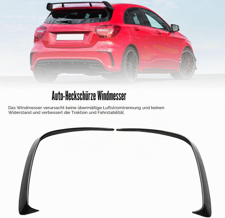 Jadeshay Auto Heckstossstangenspoiler, 1 Paar Heckstossstangensplitter Ersatz Auto Heckschürze Spoil