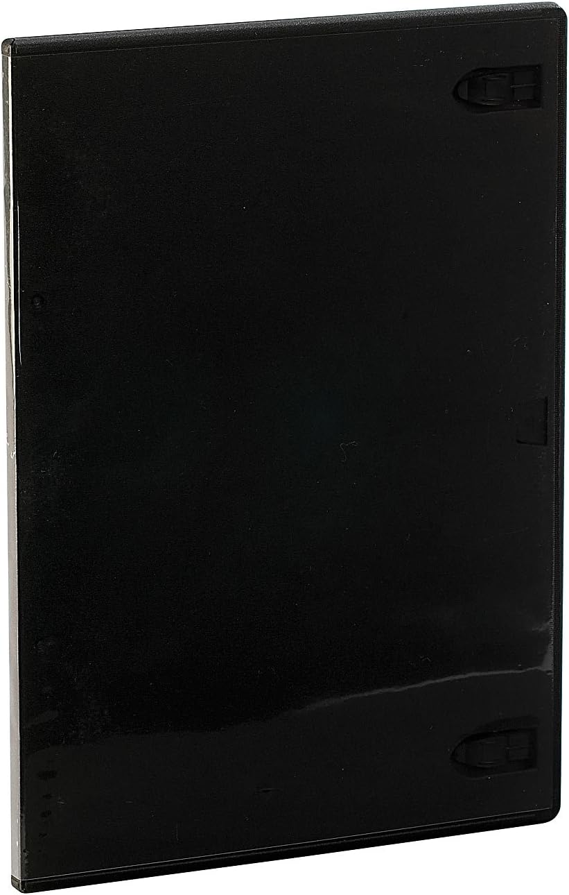 PEARL DVD Hüllen Slim: DVD Slim (7 mm) Einzel Box 50er-Set schwarz (Case, Leerhüllen, leer)