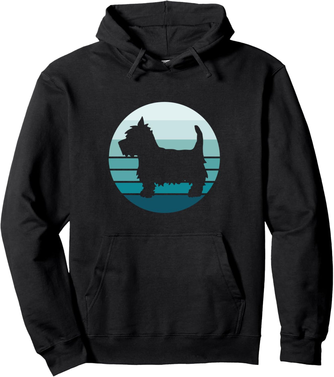 West Highland Terrier, Westie, Vintage-Stil Pullover Hoodie