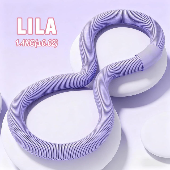 Hula Hoop Reifen Erwachsene, Weicher Hoola Hoop zum Abnehmen mit Federkern & Sicherheitsseil, Komfor