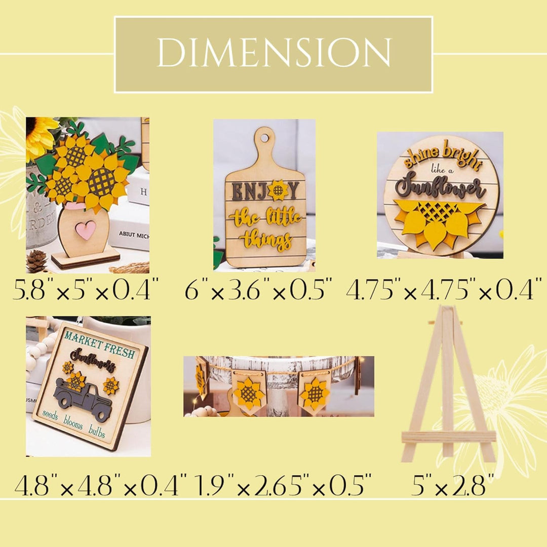 Sonnenblumen-Dekor – Bauernhaus-Sonnenblumen-Dekorationen – rustikale Sonnenblumen-Dekoration – Früh