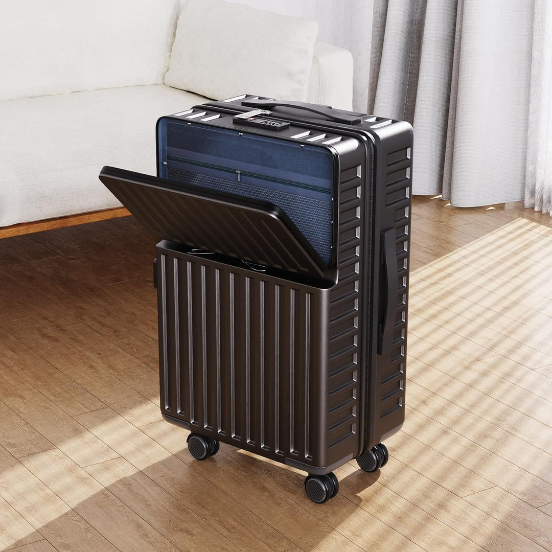 Ravas Kofferset 2 Teilig Hartschale, Koffer & Trolleys Set mit Extrafach, Reisekoffer mit Rollen Set