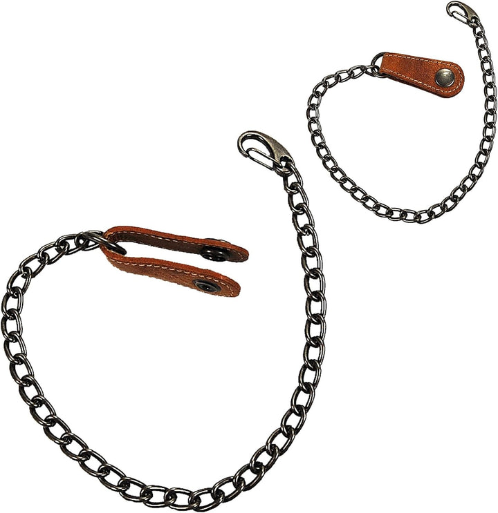 GoBago Branco Biker Geldbörse Leder mit Kette Herren Geldbeutel Kettenbörse Bikerbörse Trucker (Vint