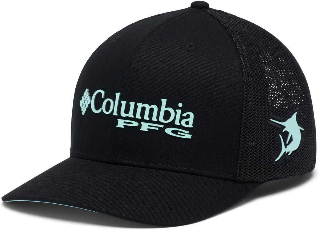 Columbia Herren PFG Mesh Kappe S-M Blaues Echo/Hai/Hymne-Grafik, S-M Blaues Echo/Hai/Hymne-Grafik