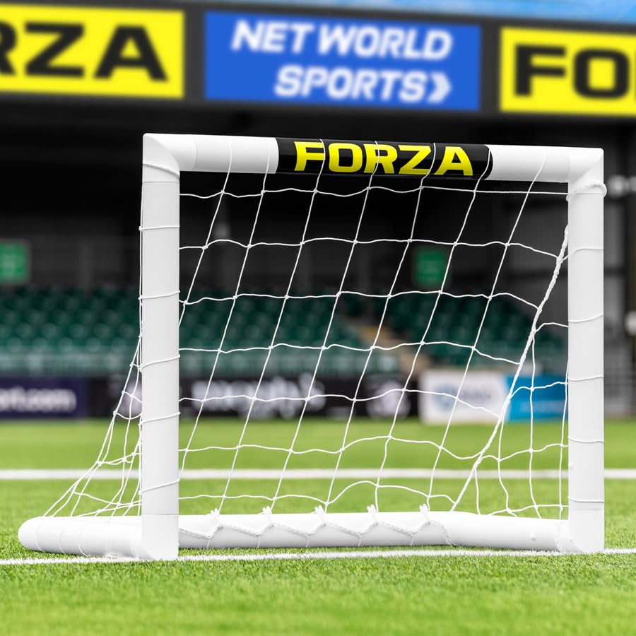FORZA Mini Zieltor 0.9m x 0.6m – Robustes PVC Fussballtor für Präzisionstraining – Indoor & Outdoor