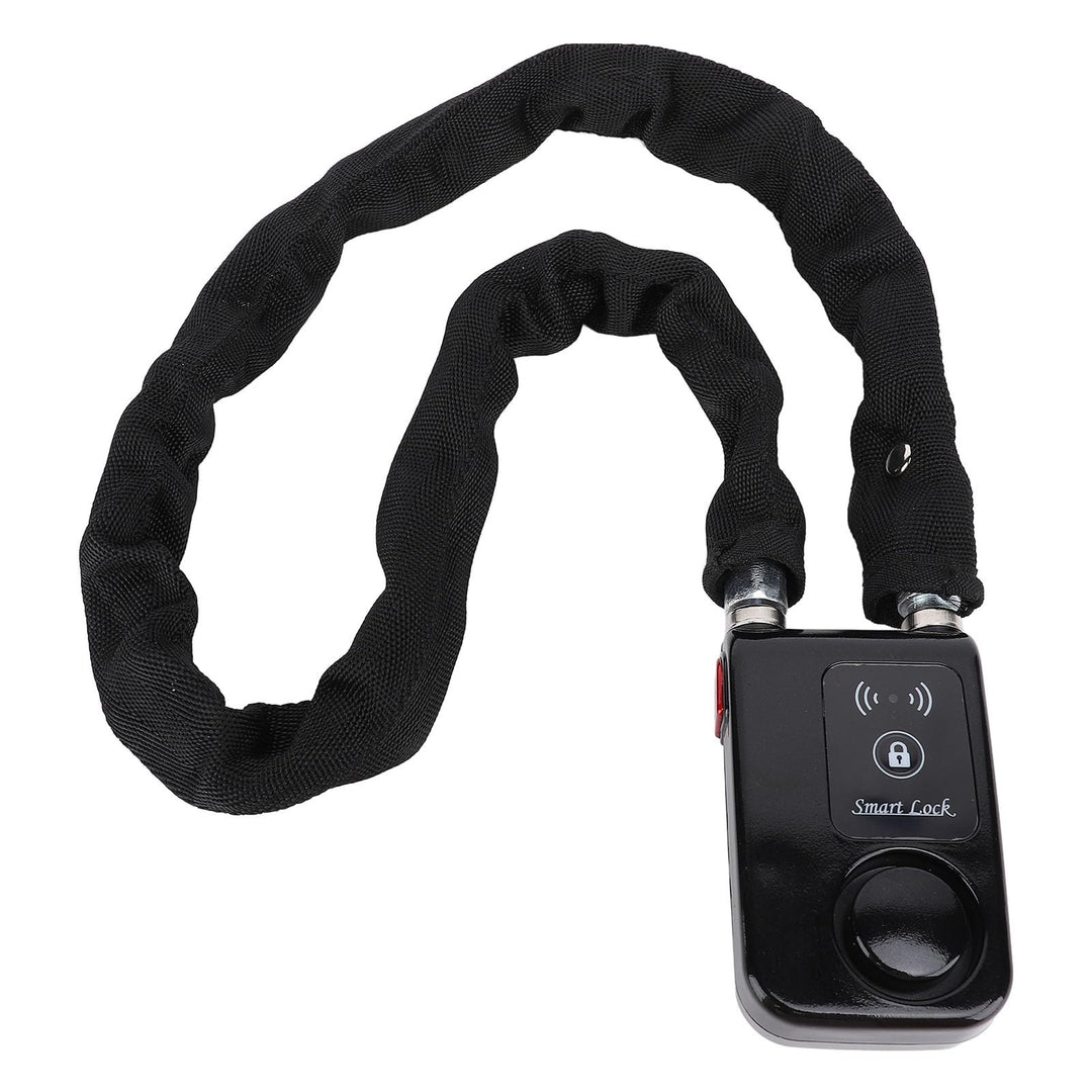 Bluetooth Kettenschloss, APP Steuerung, Fahrradschloss mit Vibrationsalarmfunktion, Wasserdichtes Sc