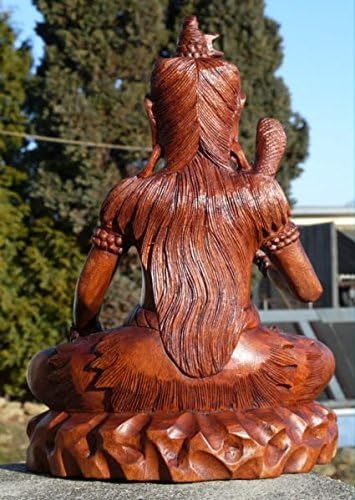 Super schöner 40 cm Shiva Buddha Meditation Holz Budda Feng Shui BSHIVA40