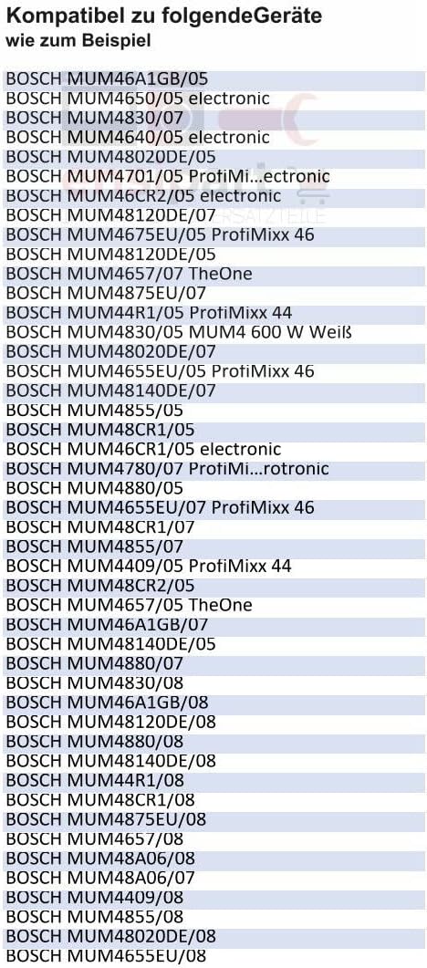 Mixbecher für Küchenmaschine kompatibel mit BOSCH 00656683 kompatibel in MUM 4 Blender Ersatzbecher