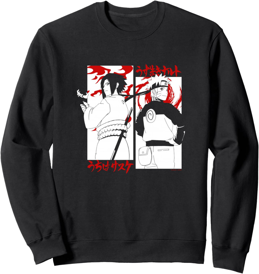 Naruto Shippuden Sasuke gegen Naruto Sweatshirt