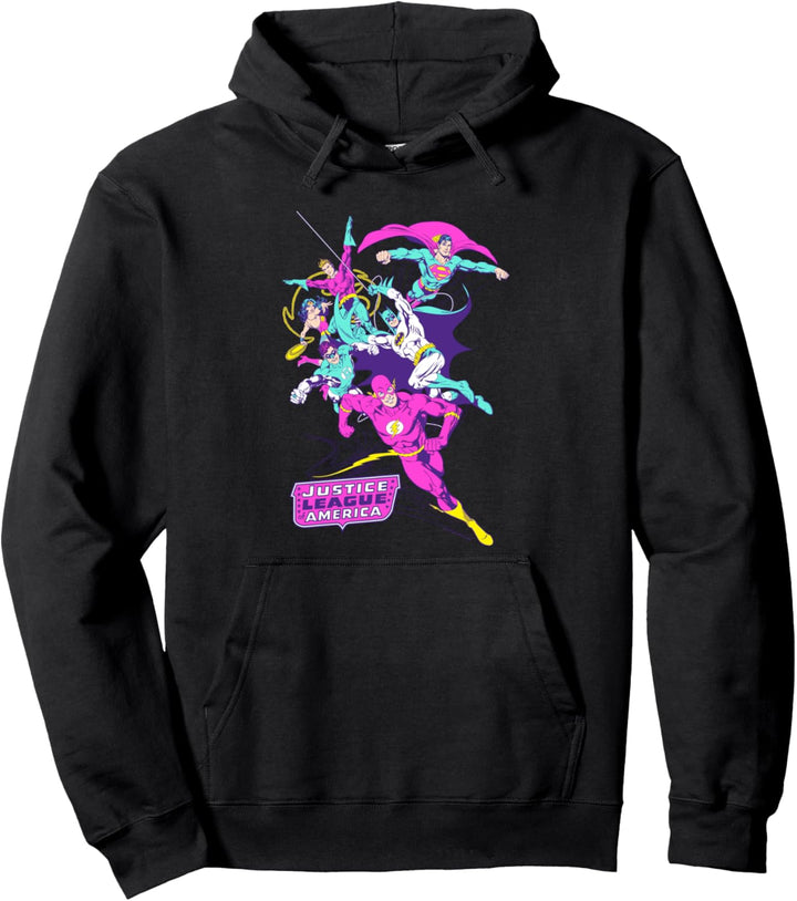 Justice League Colorful League Pullover Hoodie