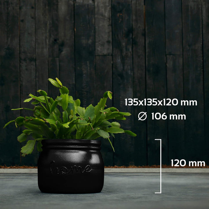 CONCRETTE Blumentopf Blumenkübel Zement-Pflanzkübel Übertopf aus Beton Home Ø 11 cm | 17 Farben 16x1
