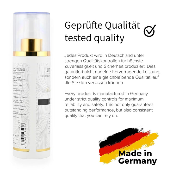 Cleaner Solvent 200 ml - Tape Extensions Bonding Löser, Entferner/Reinigungsspray für Kopfhaut und K