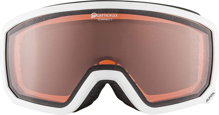 ALPINA SCARABEO S Q - Verspiegelte, Kontrastverstärkende & Polarisierte OTG Skibrille Mit 100% UV-Sc