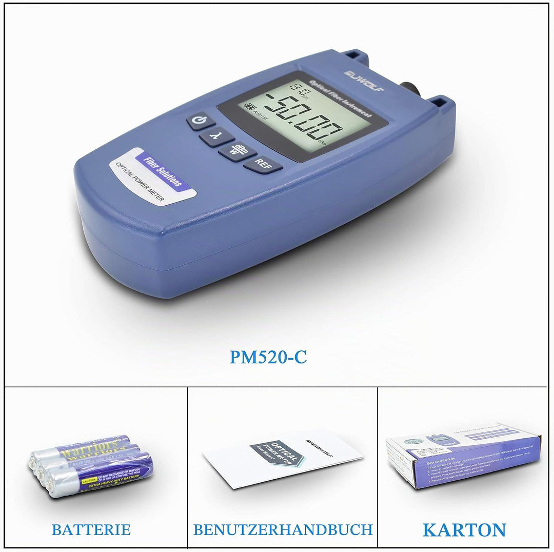 50dBm~+26dBm FTTH Hochpräziser Glasfaser Optischer Leistungsmesser/Optical Fiber Power Meter Leistun