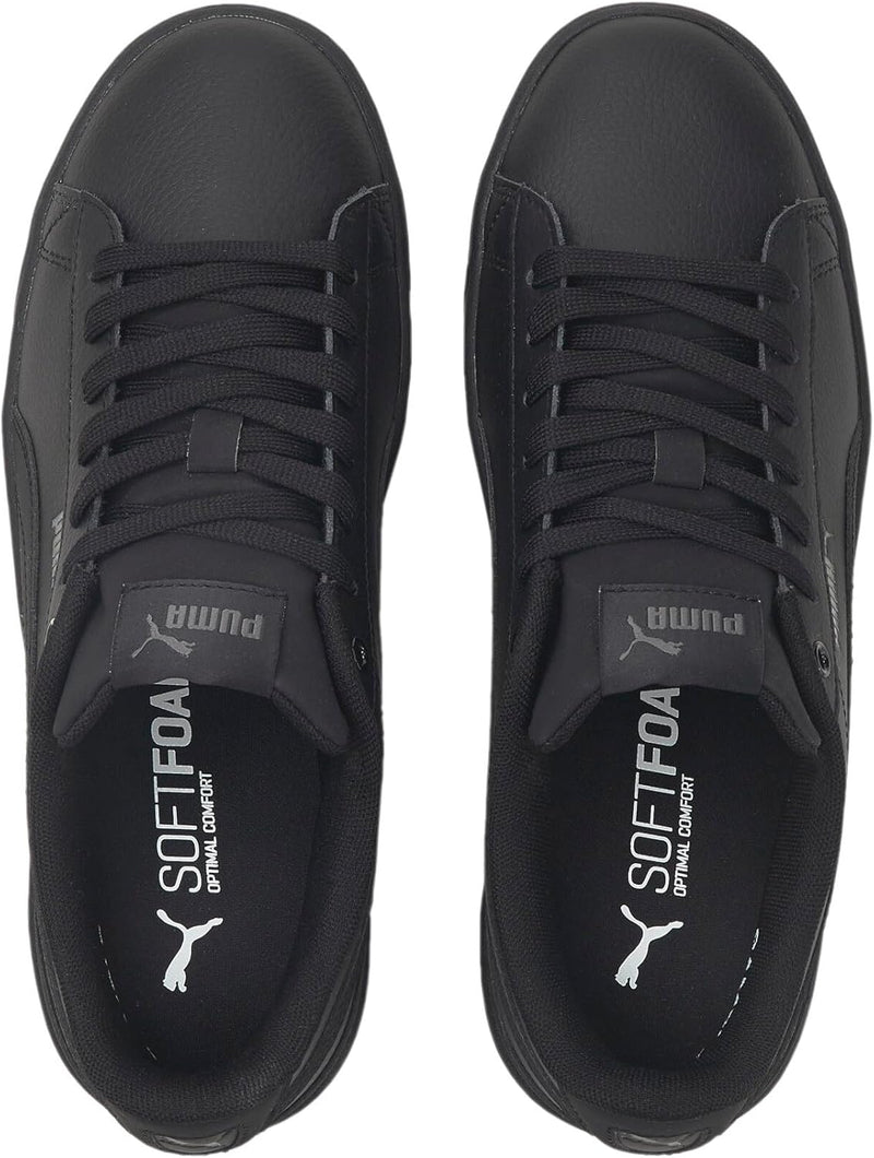 PUMA Damen Vikky V3 Lthr Sneaker 36 EU Puma Black Puma Black Dark Shadow, 36 EU Puma Black Puma Blac