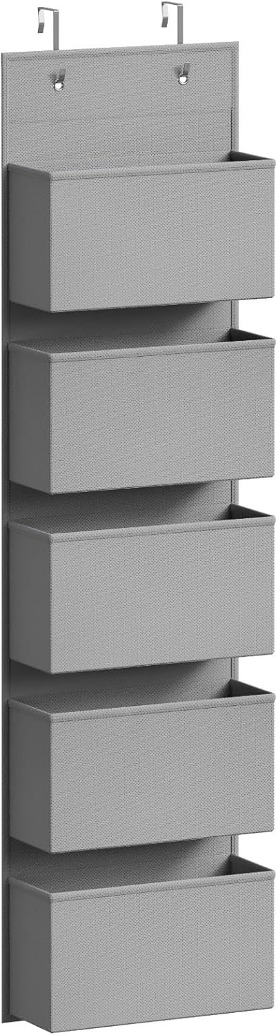 Lifewit 5 Taschen Hängeaufbewahrung, Tür Organizer, Hängeregal Lagerung für Bad, Schlafzimmer, Schla