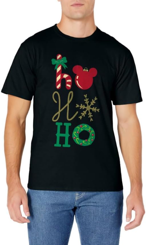 Disney Mickey Icon Ho Ho Ho Holiday T-Shirt