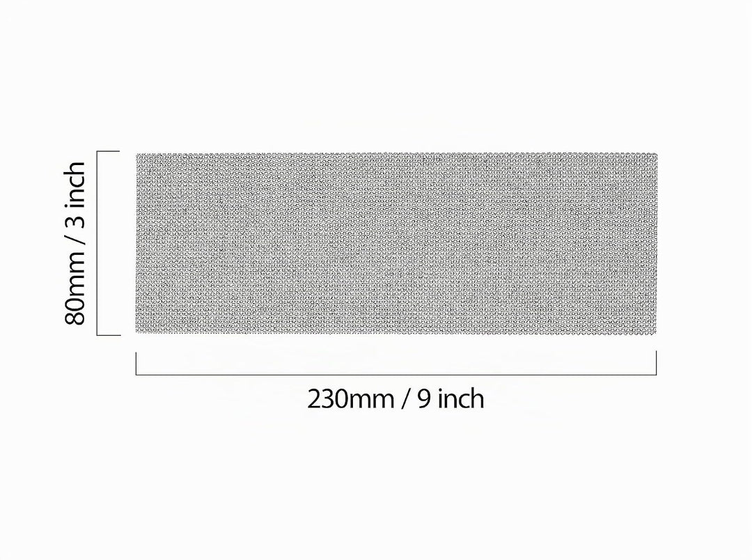 Mirka Abranet Netz Schleifstreifen 80x230mm / Klett Schleifblätter/Korn P80 / 10 Stück / AE175F1080