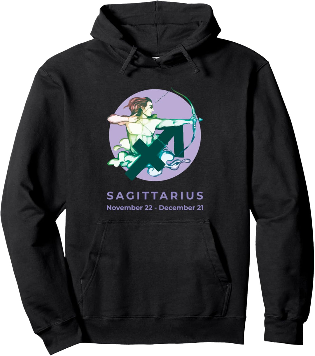 Schütze Tierkreiszeichen Boho Horoskop Astrologie Dezember Pullover Hoodie