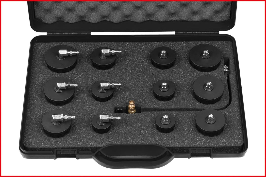 KS Tools 150.1825 Turbolader-Bajonett-Ladeluft-System-Prüfkoffer-Satz, 13-tlg.