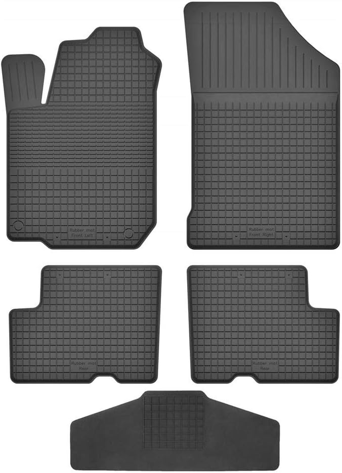 Fussmatten Vorne, Hinten + Tunnel für Dacia Sandero 2 ab 2012 Gummi Gumimatten Vorne, Hinten, Tunnel