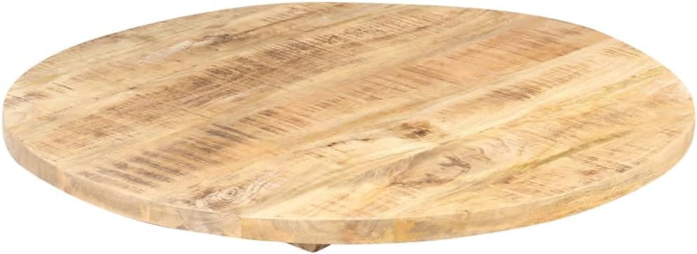 vidaXL Mangoholz Massiv Tischplatte Massivholzplatte Holzplatte Ersatztischplatte Holz Platte für Es