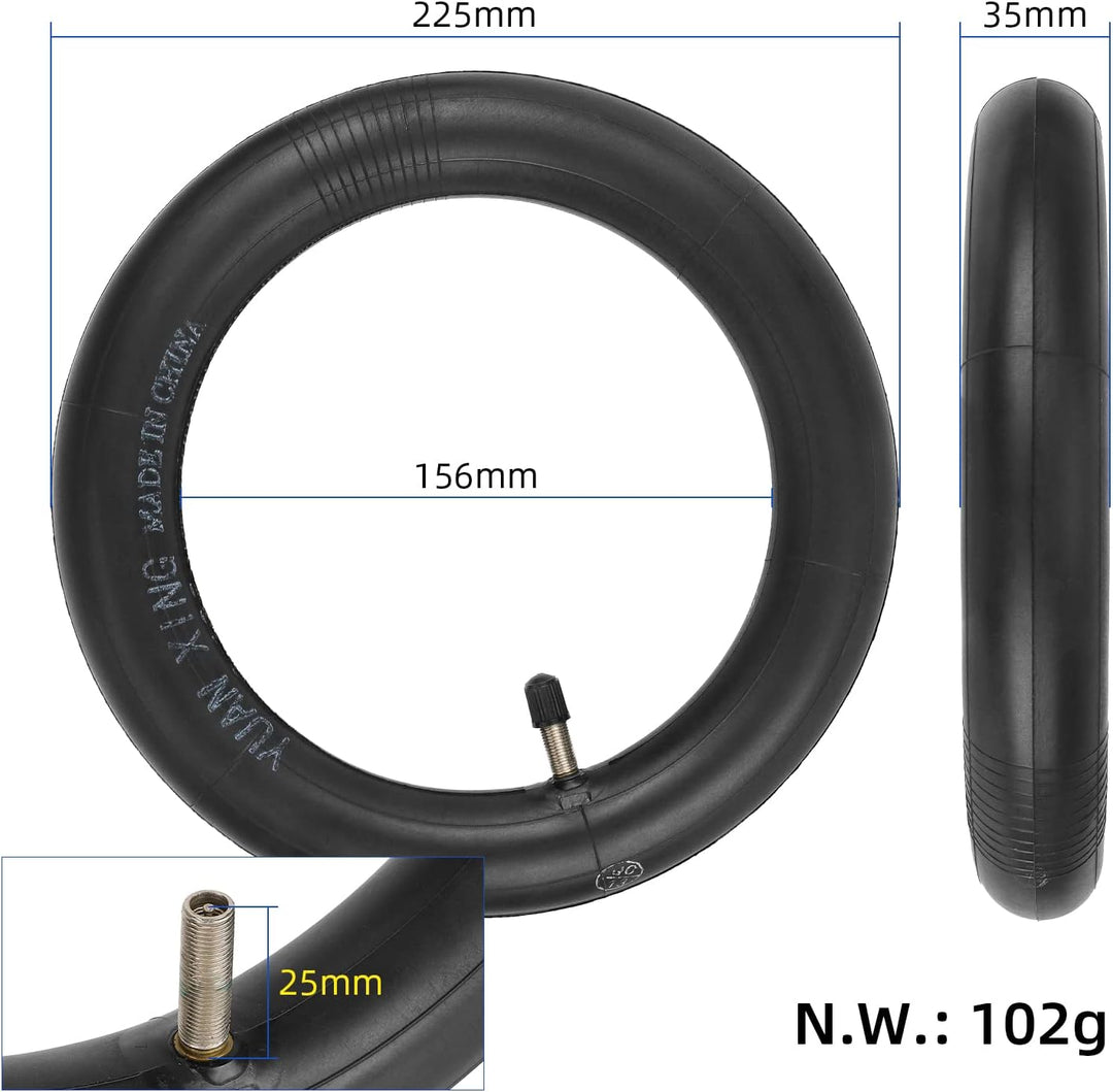 Fututech 10 x 2.125 Reifen und Schlauch für Segway Ninebot F20 F25 F30 F40 Ersatzteil Innertube-Schi