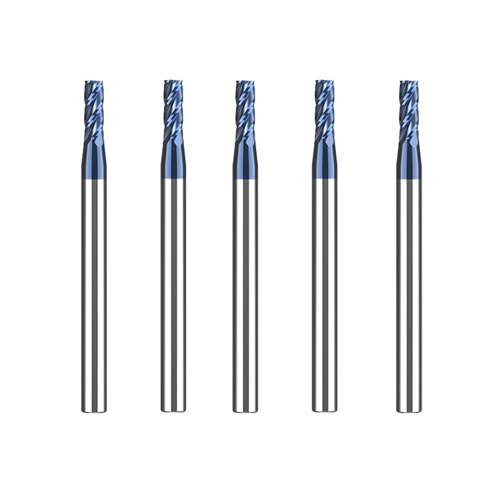 Hartmetall Schaftfräser 3mm, 4 Zähne/4 Schneiden, AlTiN Schwarz Beschichtung CNC Fräser, VHM Fräser