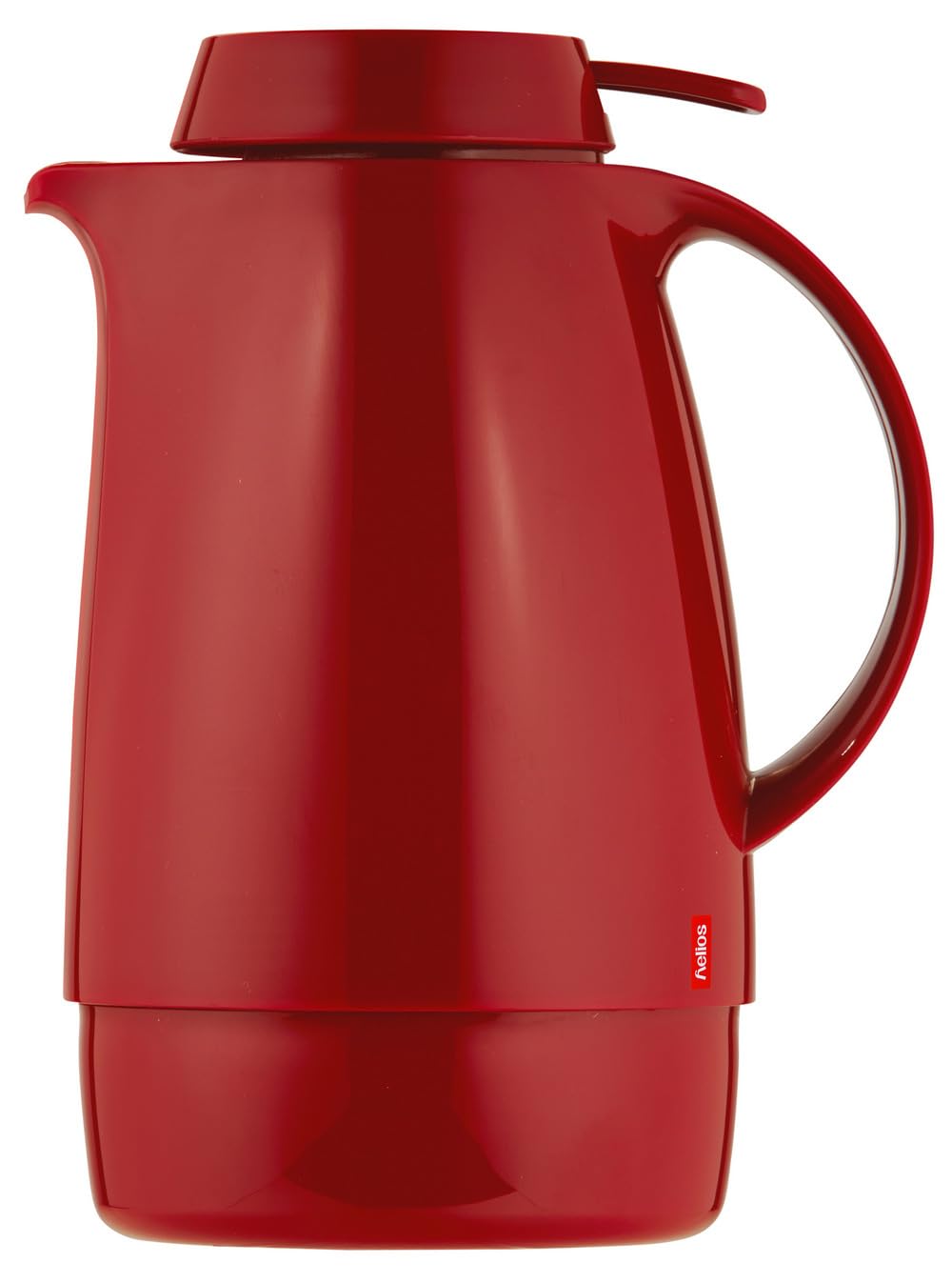 Helios Servitherm Thermoskanne Rot 0,6L – 6h Heiss - Hält Getränke heiss & kalt – Einhandbedienung -