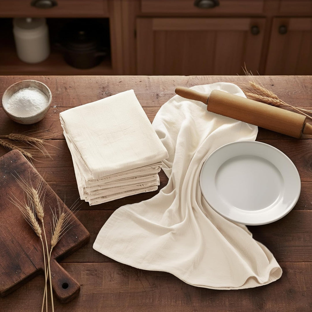 Utopia Kitchen Geschirrtücher für Mehlsack, 71,1 x 71,1 cm, ungebleicht, ringgesponnen, 100 % Baumwo