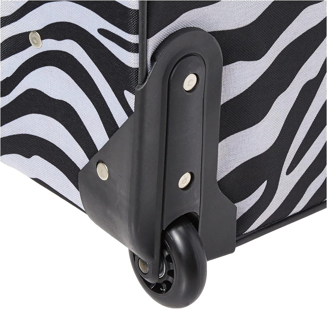 Rockland Fashion Softside Gepäck-Set, aufrecht stehend, pink Zebra, Einheitsgrösse, Fashion Softside